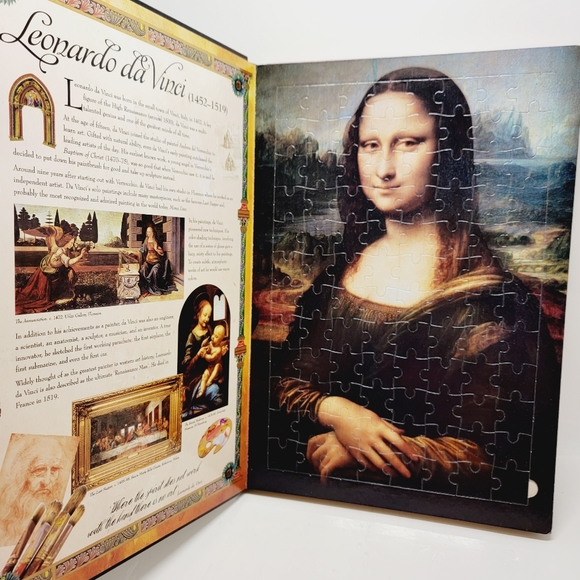 The Great Masters 4 96-Piece Jigsaw Puzzles Book by The Five Mile Press Pty Ltd. - Picture 2 of 9